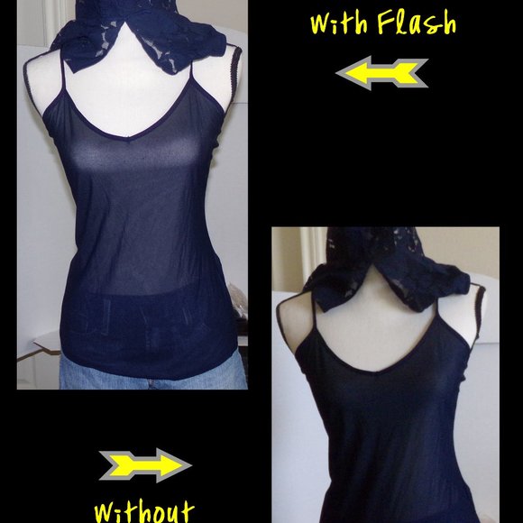 Lace V-Neck Top with Tank Top Underneath {L2} - Picture 5 of 6